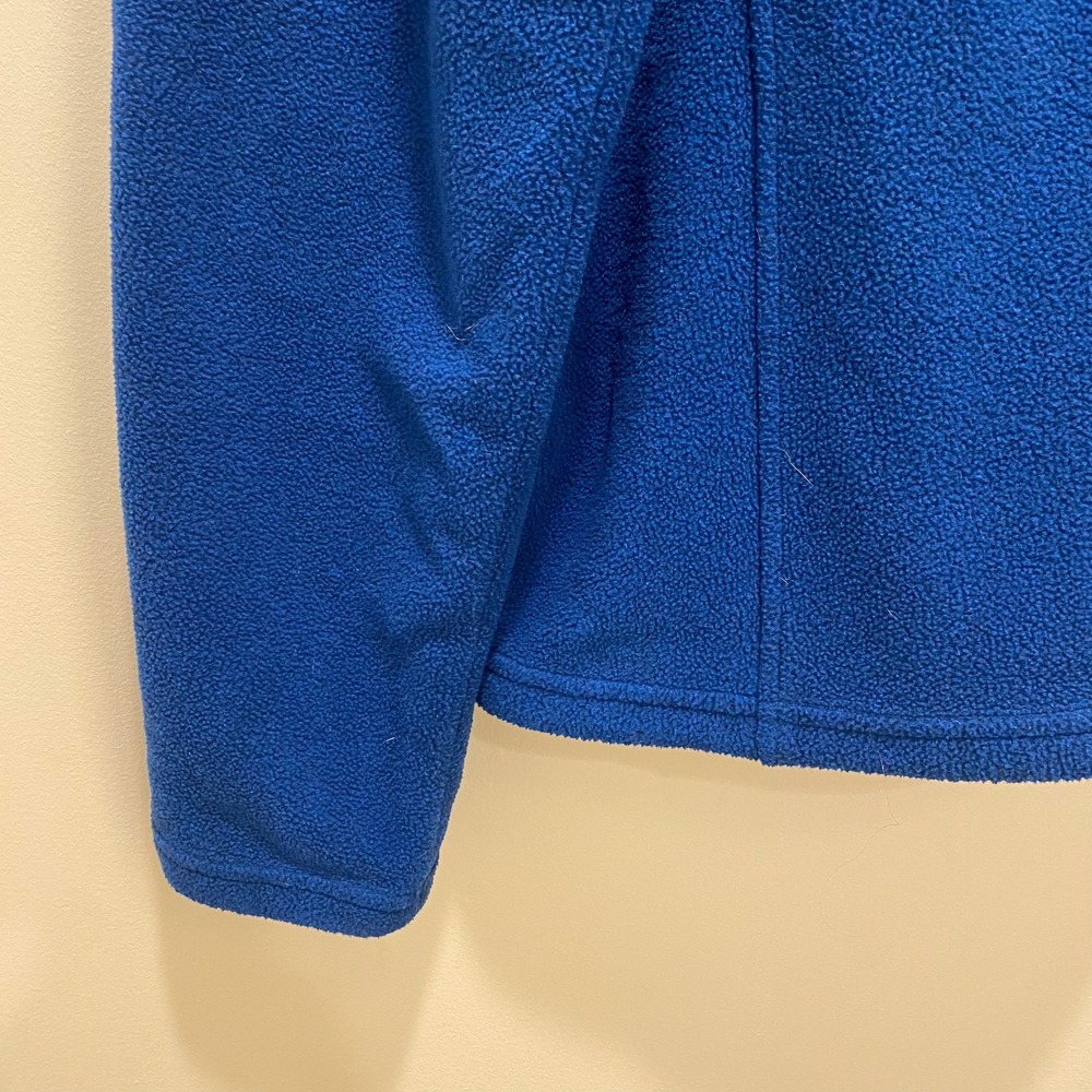 LL Bean Mens Full Zip Fleece Jacket Royal Blue Mock Neck 284511 Large REG - Picture 13 of 14
